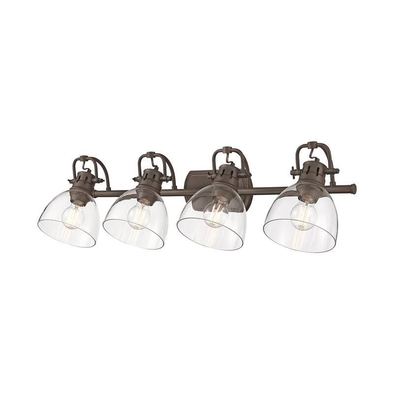 Golden Lighting 3602-BA4-RBZ Duncan 4 Light 34" Wide Vanity Light