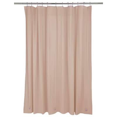 Bath Bliss Heavy Grommet Taupe Shower Liner
