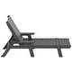 preview thumbnail 15 of 96, Laguna Hdpe All Weather Outdoor Patio Pool Reclining Chaise Lounges With Square Side Table (3-Piece Set)