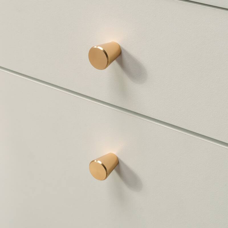 Wood L-Shaped Desk with Glass Top, White