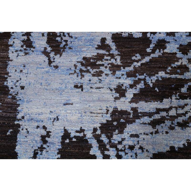 Vegetable Dye Abstract Oriental Living Room Area Rug Wool Hand-knotted - 8'11" x 11'10"