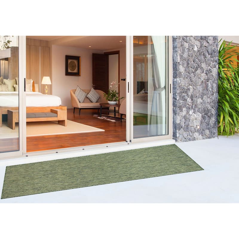 Liora Manne Carmel Textured Striped Indoor/ Outdoor Area Rug