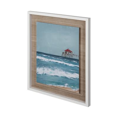 Fishing Pier I Framed Art Print