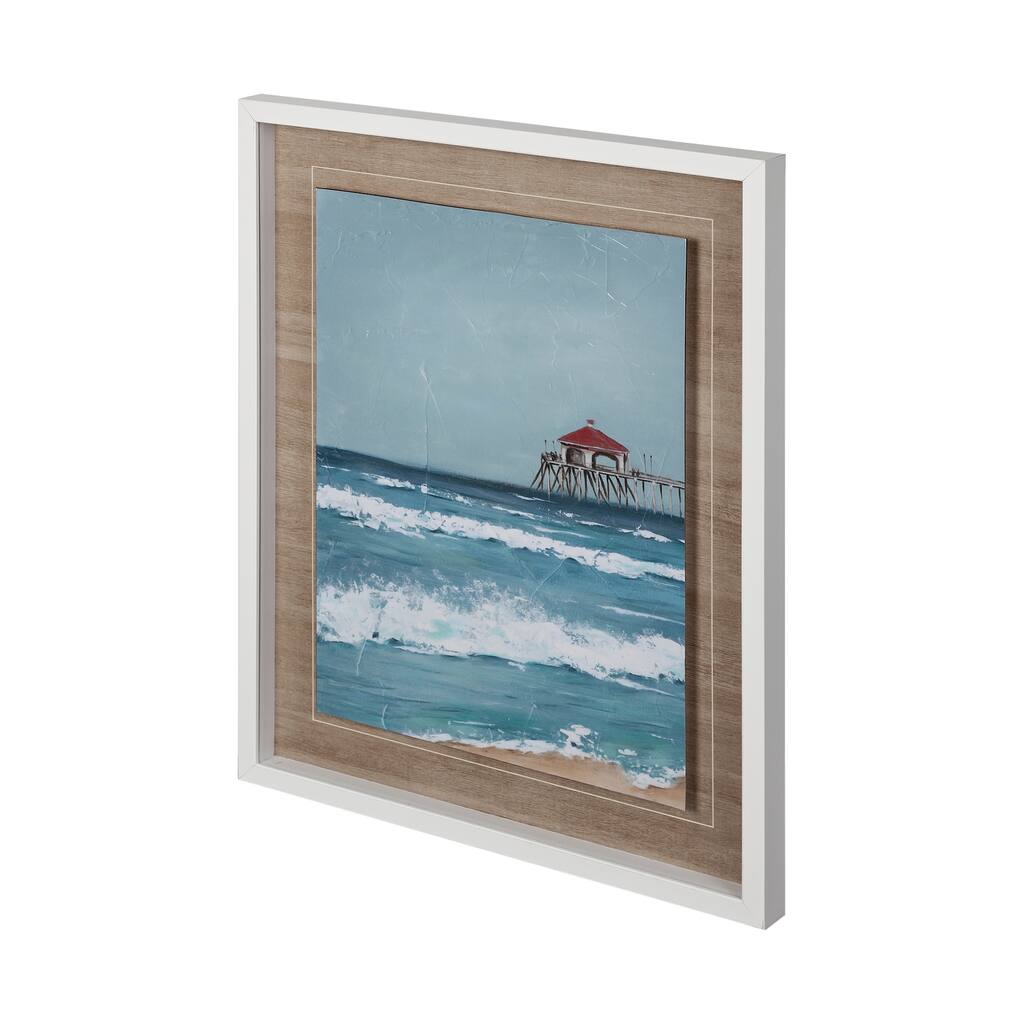 Fishing Pier I Framed Art Print