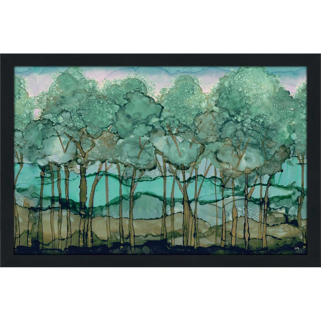 "Green Tree Grove (Horizontal)" Print on Acrylic