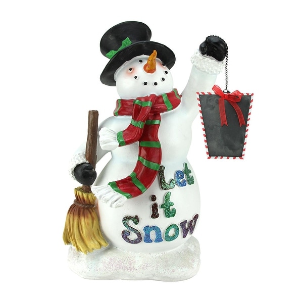 18 festive snowman holding broom and blackboard christmas countdown figure - Christmas Broom Decoration 18 festive snowman holding broom and blackboard christmas countdown figure - Christmas Broom Decoration