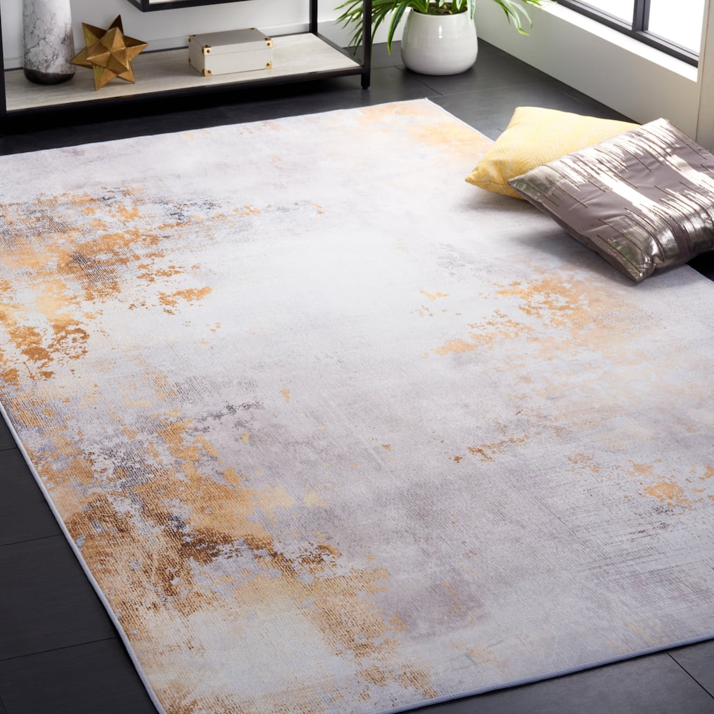 SAFAVIEH Tacoma Machine Washable Slip Resistant Adline Modern Abstract