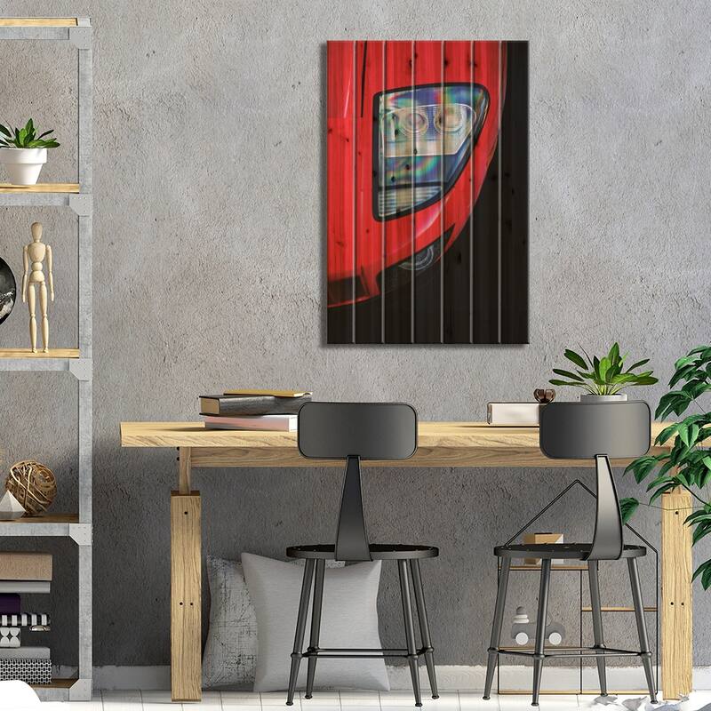 Ford GT 2005 Print On Wood by Mark Rogan - Multi-Color