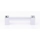 preview thumbnail 1 of 1, Alno Contemporary Crystal 3-1/2 Inch Center to Center Handle Cabinet Polished Chrome