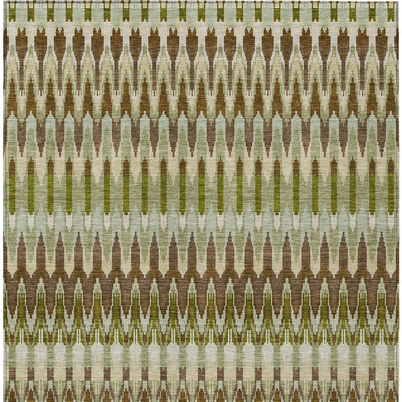 HomeRoots Southwestern Transitional Rectangle Outdoor Rug
