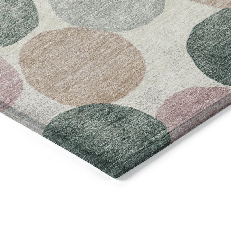 HomeRoots Geometric Transitional Rectangle Outdoor Rug