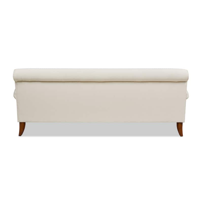 Alana Lawson 88 Inch Living Room Sofa – Three Cushion Couch with Rolled Arms and Tight Back – Minimal Assembly Required