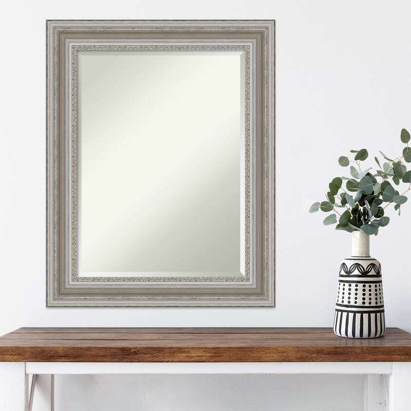 Beveled Wall Mirror - Parlor Black Frame