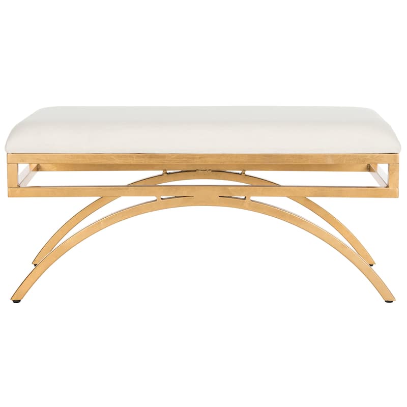 SAFAVIEH Belinda Modern Glam Arc Bench - 38" x 18" x 18.3" - 38Wx18Dx18H