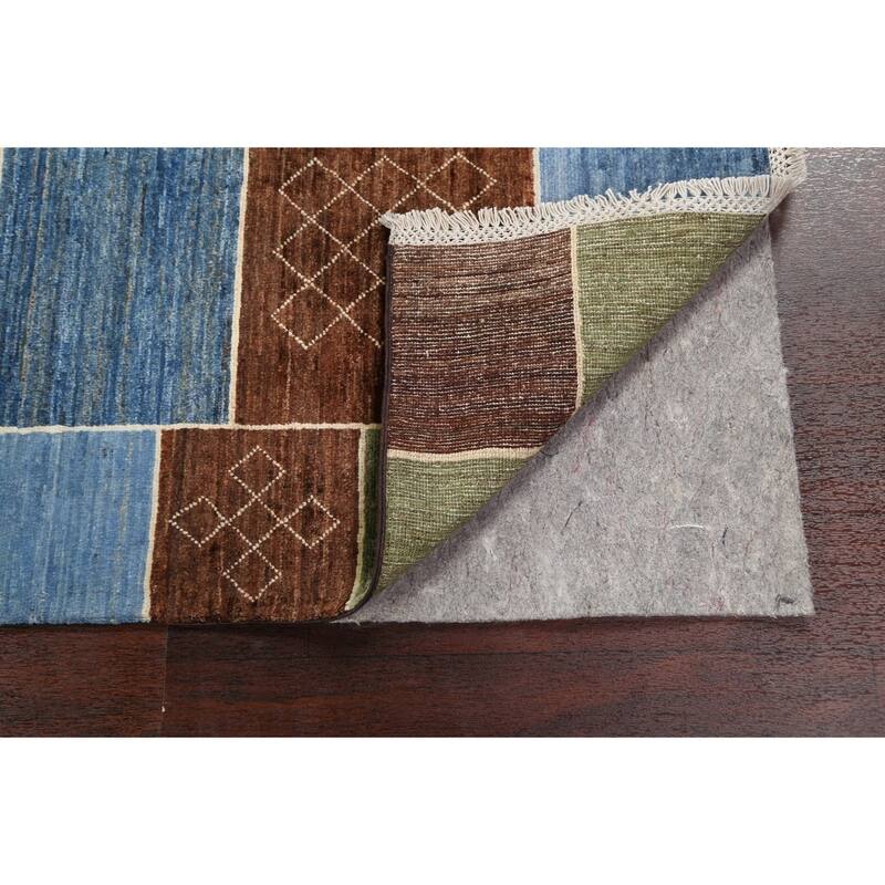 Geometric Gabbeh Kashkoli Oriental Area Rug Wool Hand-knotted Carpet - 3'10" x 6'5"