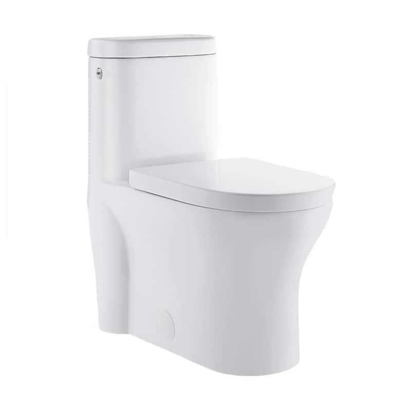 Swiss Madison SM-1T263 Monaco 1.6 GPF Dual Flush One Piece Elongated - Glossy White