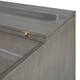 Gray Full Size Modern Murphy Bed with Storage Drawers and USB