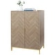 preview thumbnail 8 of 7, Anmytek Modern 2-Door Wood Buffet Sideboard Accent Storage Cabinet with Adjustable Shelves