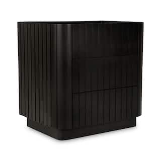 Aurelle Home Poete Solid Acacia Wood 3-Drawer Chest