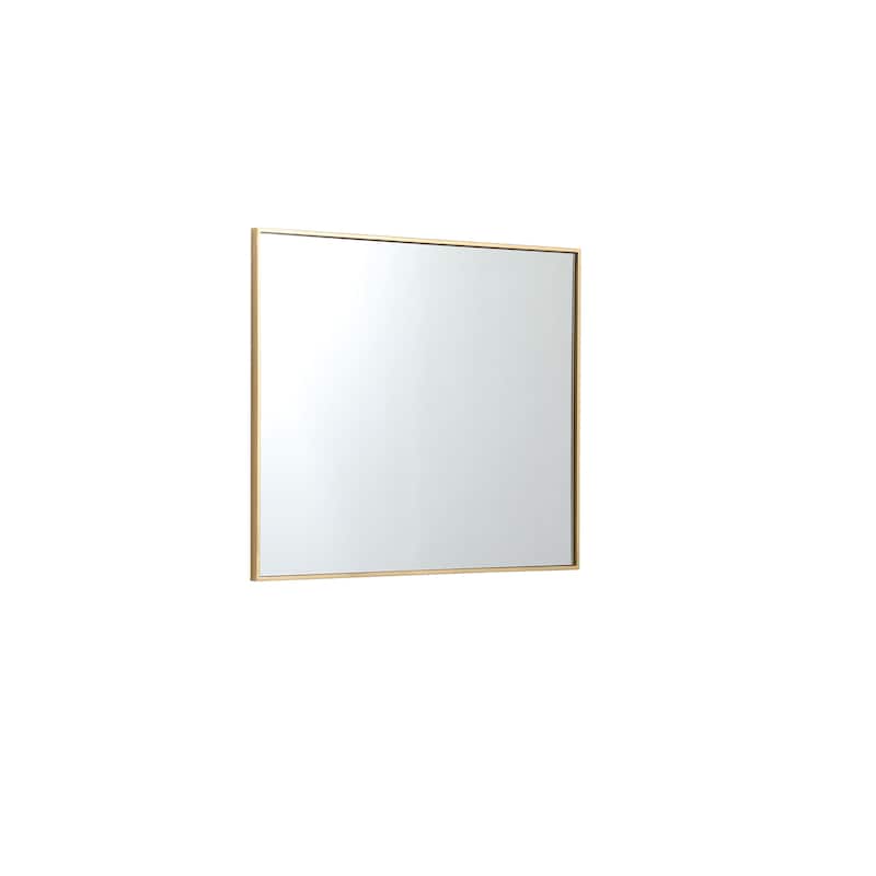 Elegant Lighting Eternity 30" x 36" Rectangular Beveled Metal Framed