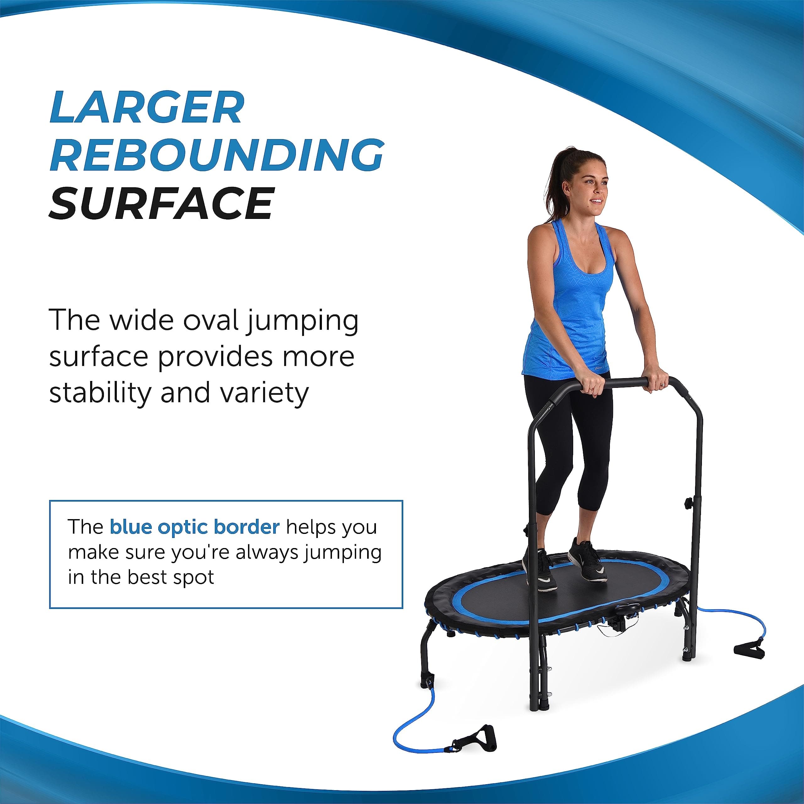 Fitness Trampoline Exercise Trampoline with Smart Workout App