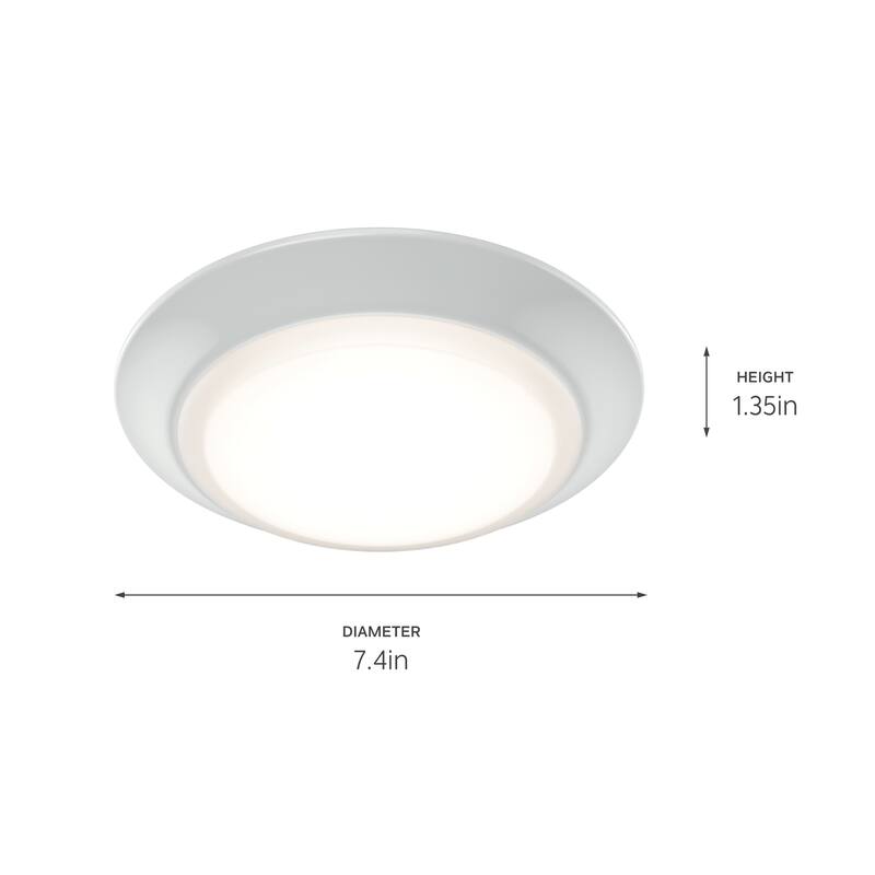 Kichler Lighting Gen Select Integrated LED 7.4-in Adjustable Color Recessed Light