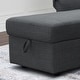 preview thumbnail 18 of 25, Abbyson Hamilton Storage Sofa Bed and Reversible Fabric Sectional