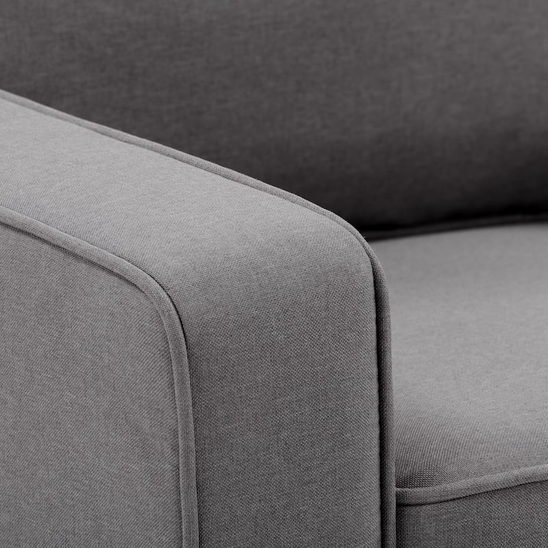 Georgia Upholstered Three Seater Sofa, Grey