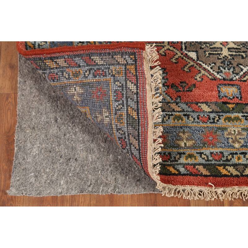 Geometric Khotan Oriental Area Rug Handmade Wool Carpet - 3'11"x 5'11"