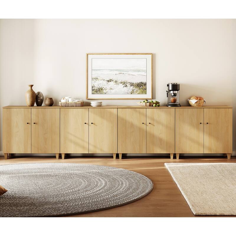 Sideboards Buffet Cabinets with Doors for Dining Room, 32.4"H