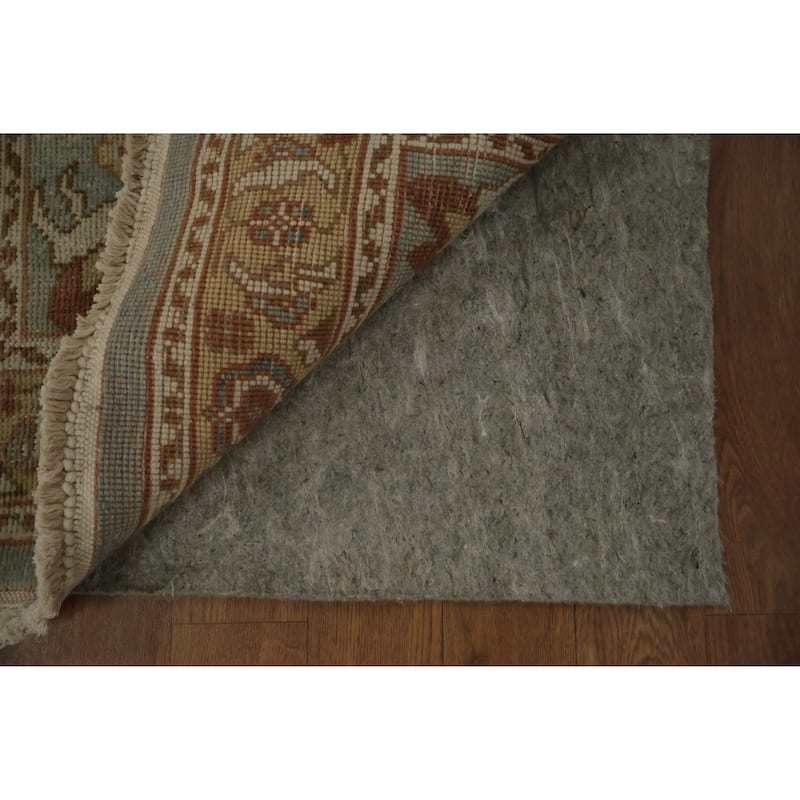 Hand Knotted Oriental 100% Wool Carpet Traditional All-Over Navy Blue & Blues Ziegler Area Rug - 3' 1'' X 1' 11''