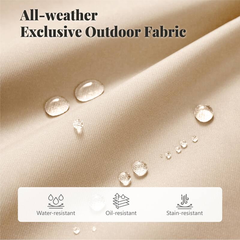 MAISON ARTS 9-Piece Patio Dining Set 1 Large Square Metal Table and 8 Stackable Chairs