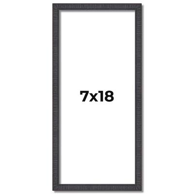 7x18 Frame Brown Solid Wood Picture Frame - Complete Modern Photo