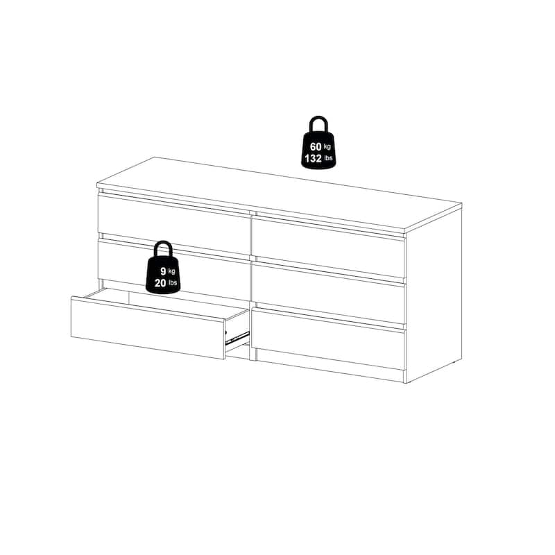Porch & Den McKellingon 6-drawer Double Dresser