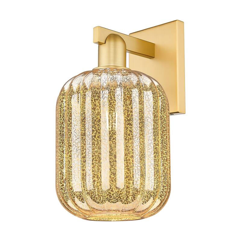 Innovations Lighting 716-1W-14-7 Preston Sconce Preston 14" Tall Wall - Satin Gold / Mercury
