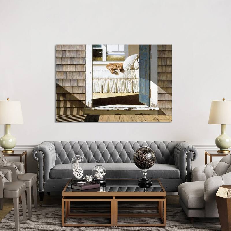 iCanvas "Beach House Dog" by Zhen-Huan Lu Canvas Print