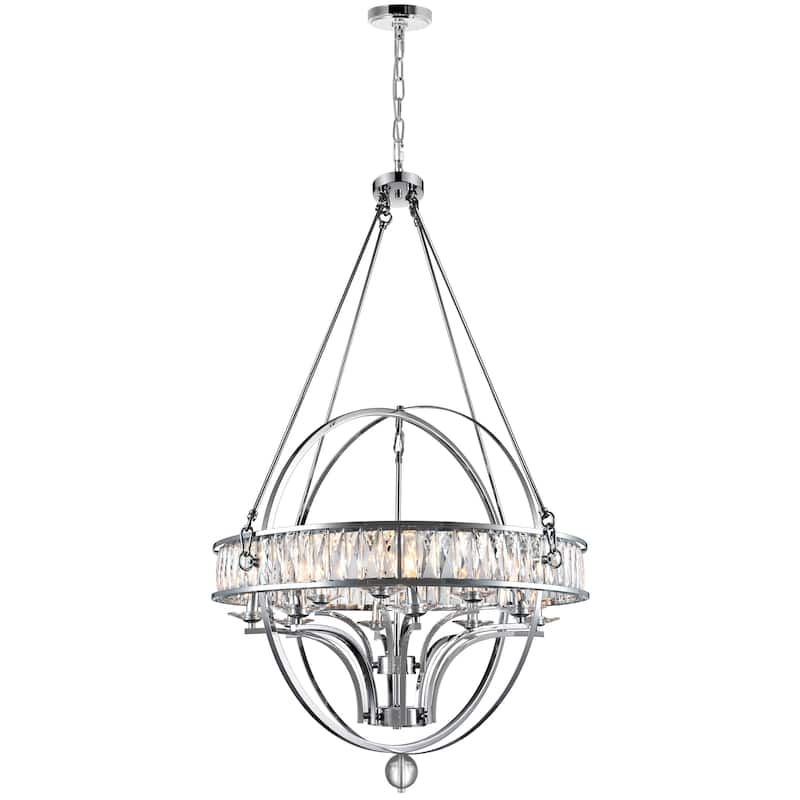 Arkansas 12 Light Chandelier With Chrome Finish - Chrome