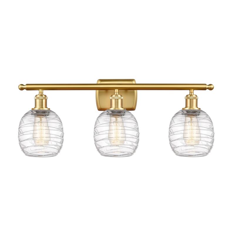 Innovations Lighting Belfast 3 Light 26" Bath Vanity Light - Satin Gold