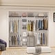 preview thumbnail 5 of 38, 96'' Wide Heavy-duty Closet Organizer, Walk-in Closet System with Drawers and Tower Kit