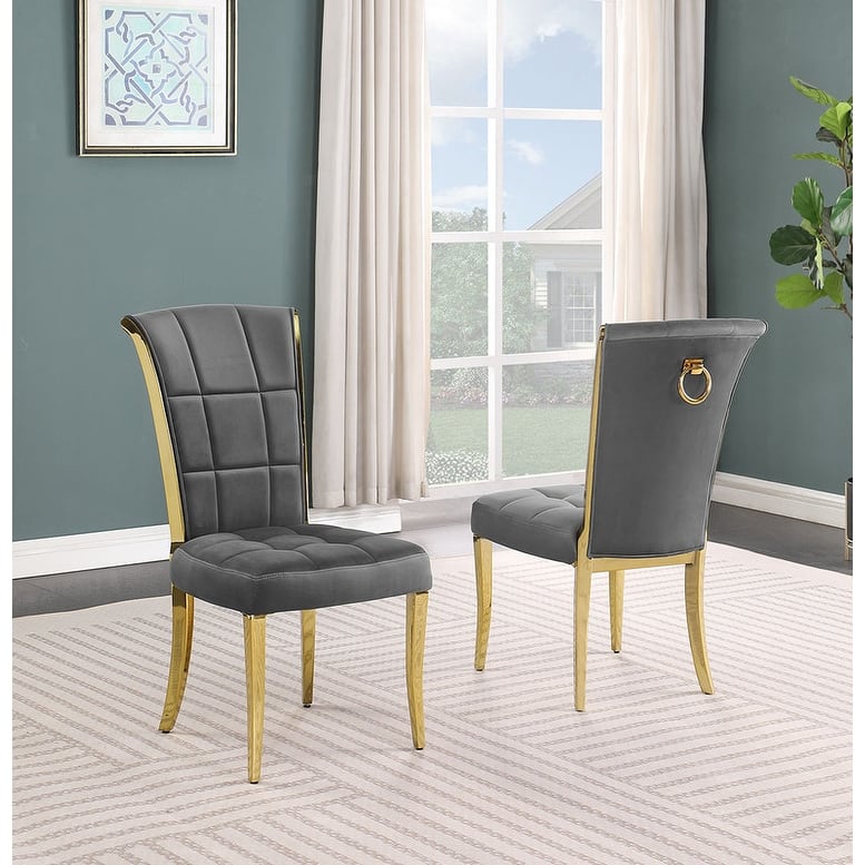 Best Quality Furniture D320-SC324-7 Dining Set with 66" White Marble Top