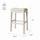 preview thumbnail 12 of 98, Maven Lane 31" Adrien Saddle Kitchen Bar Height Stool - N/A