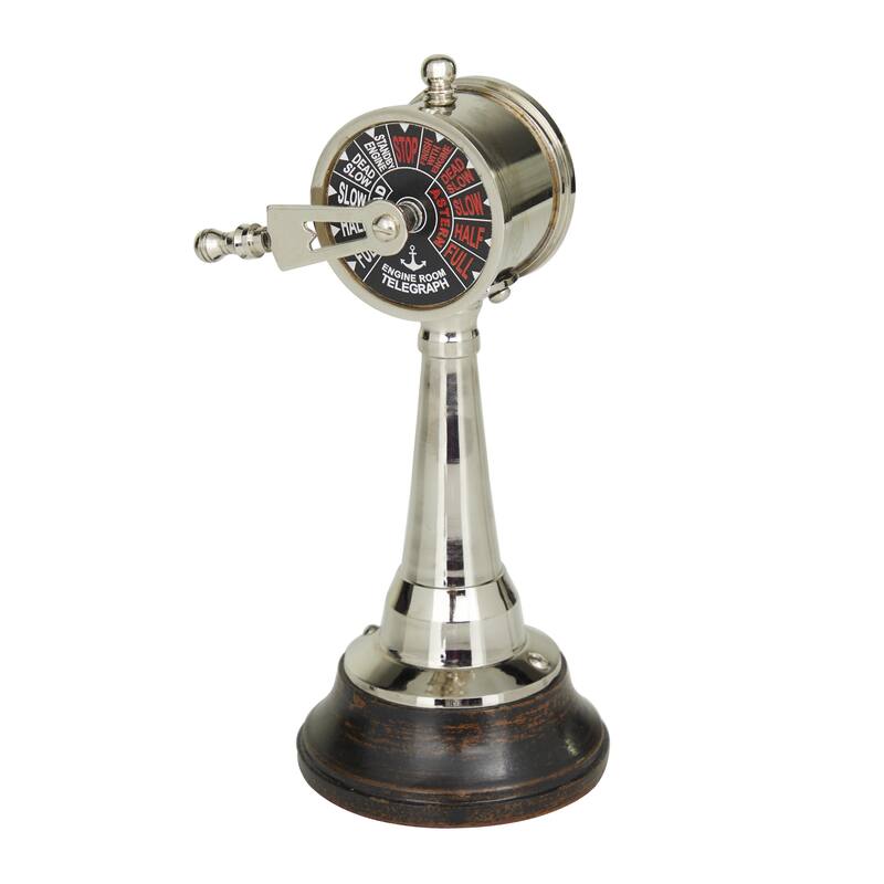 Metal Ship Telegraph - Silver - Roche River Decor - Silver