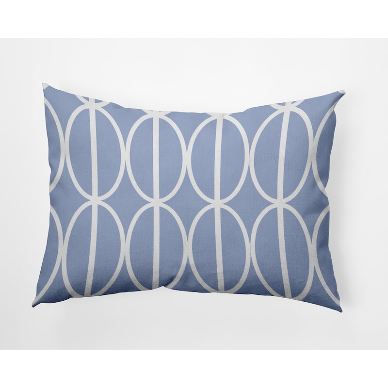 Ovals Go 'Round Decorative Throw Pillow - 14" x 20" - Peri