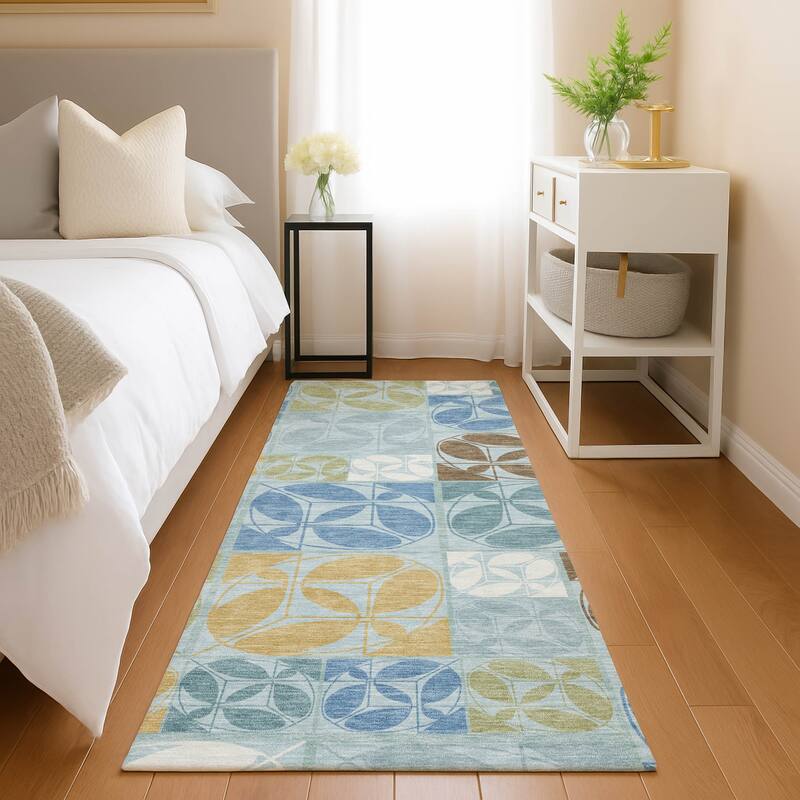 Machine Washable Indoor/ Outdoor Patch Lupton Chantille Rug