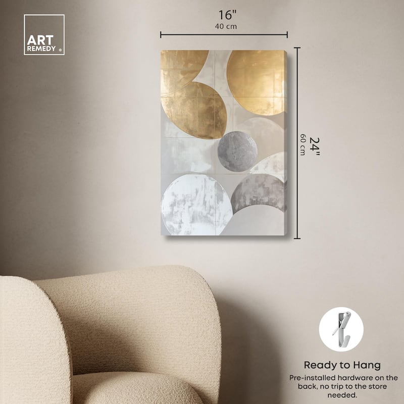 Golden Sequence II Canvas by Art Remedy, Gallery Wrapped