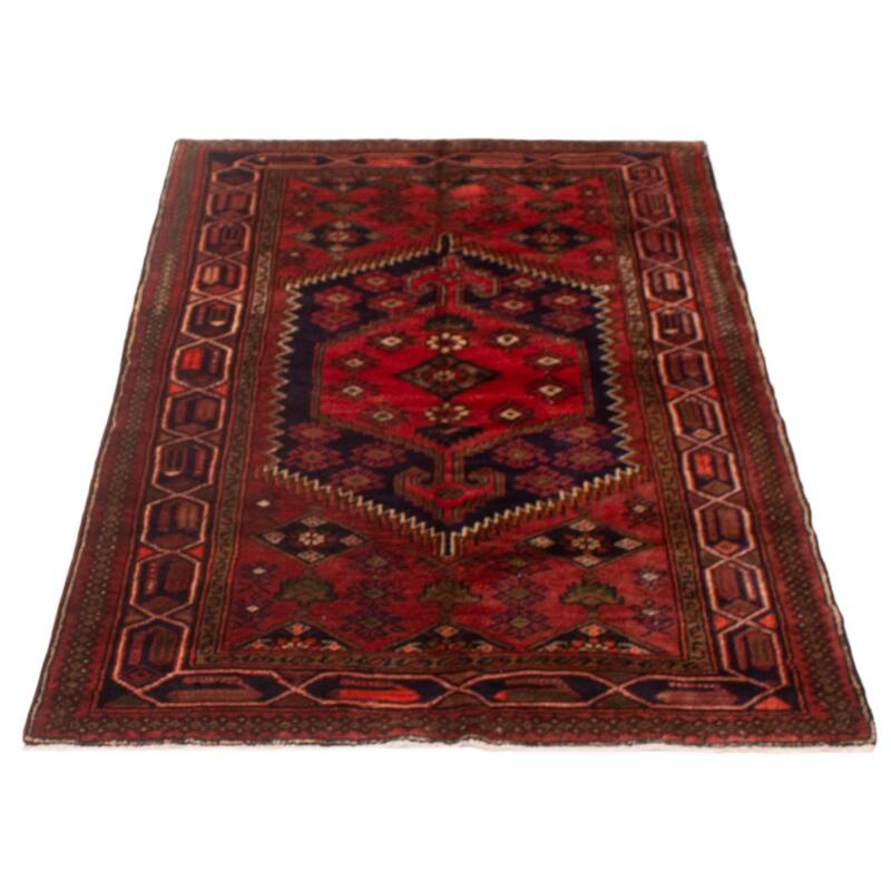 ECARPETGALLERY Hand-knotted Andelz Red Wool Rug - 4'7 x 6'11
