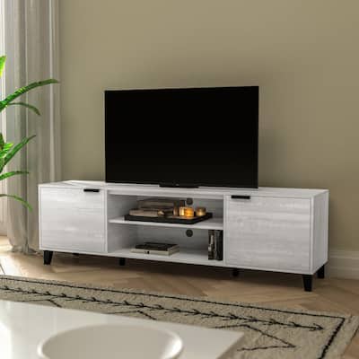 TV Stand for up to 70" TV's with Adjustable Shelves and Closed Storage