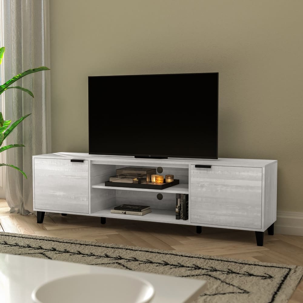 TV Stand for up to 70" TV's with Adjustable Shelves and Closed Storage