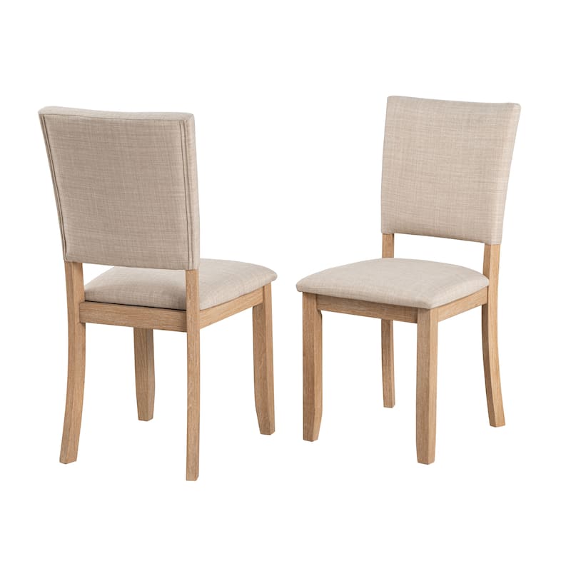 247 Shop At Home Briven Modern 5-Piece Solid Wood Compact Dining Table Set with Trestle Base