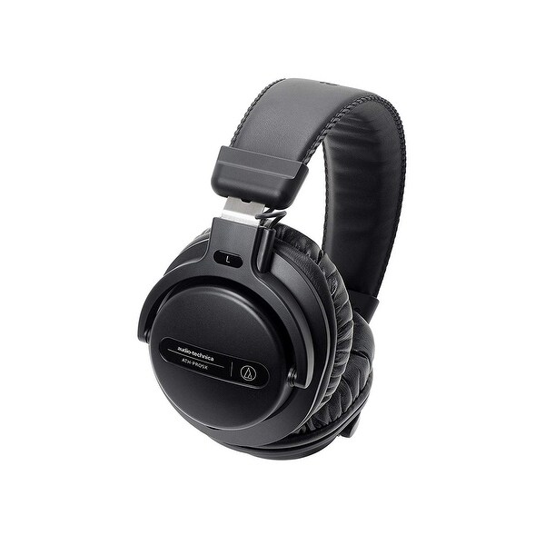 Audio-Technica Professional Over-Ear Closed-Back Dynamic DJ Monitor Headphones, Black